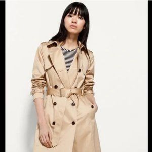 Massimo dutti tan trench coat